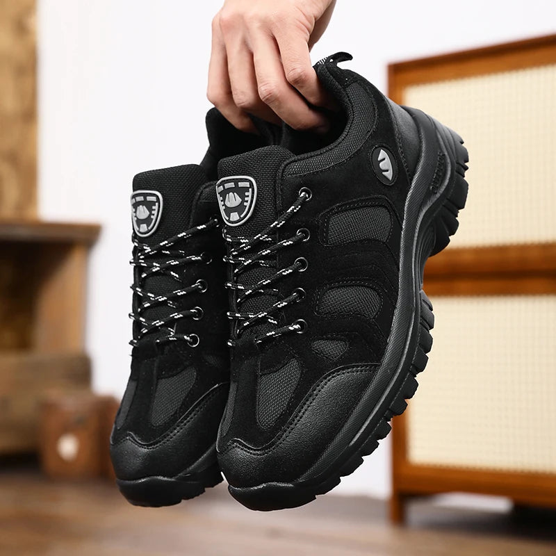 Men's Outdoor Hiking Shoes Anti-Slip Wear-Resistant Breathable Durable Camping Sneakers Comfortable Casual Sneakers