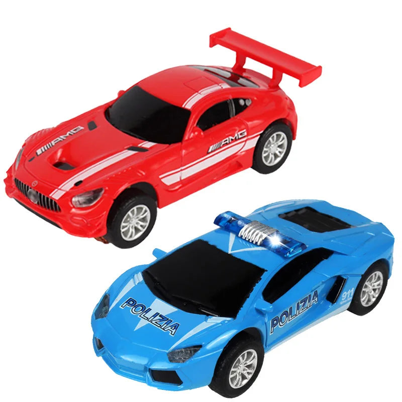 1:64 Slot Car Electric Race Track Set – 2-Pack Circuit Railway Toy