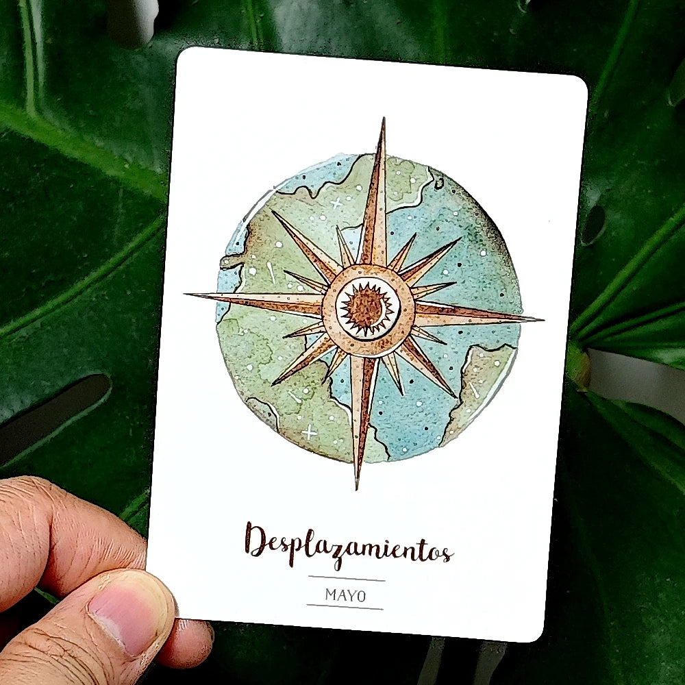 Life Mission Oracle Deck 42 Pcs Beautiful Oracle Cards In Spanish Language - 10.5*7.5cm