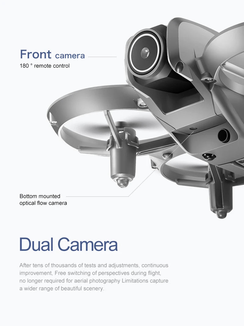 New D16 Mini Drone 8K HD Dual Camera GPS Positioning Profesional 180° Electric Adjustable Obstacle Avoidance Bushless UAV 2026