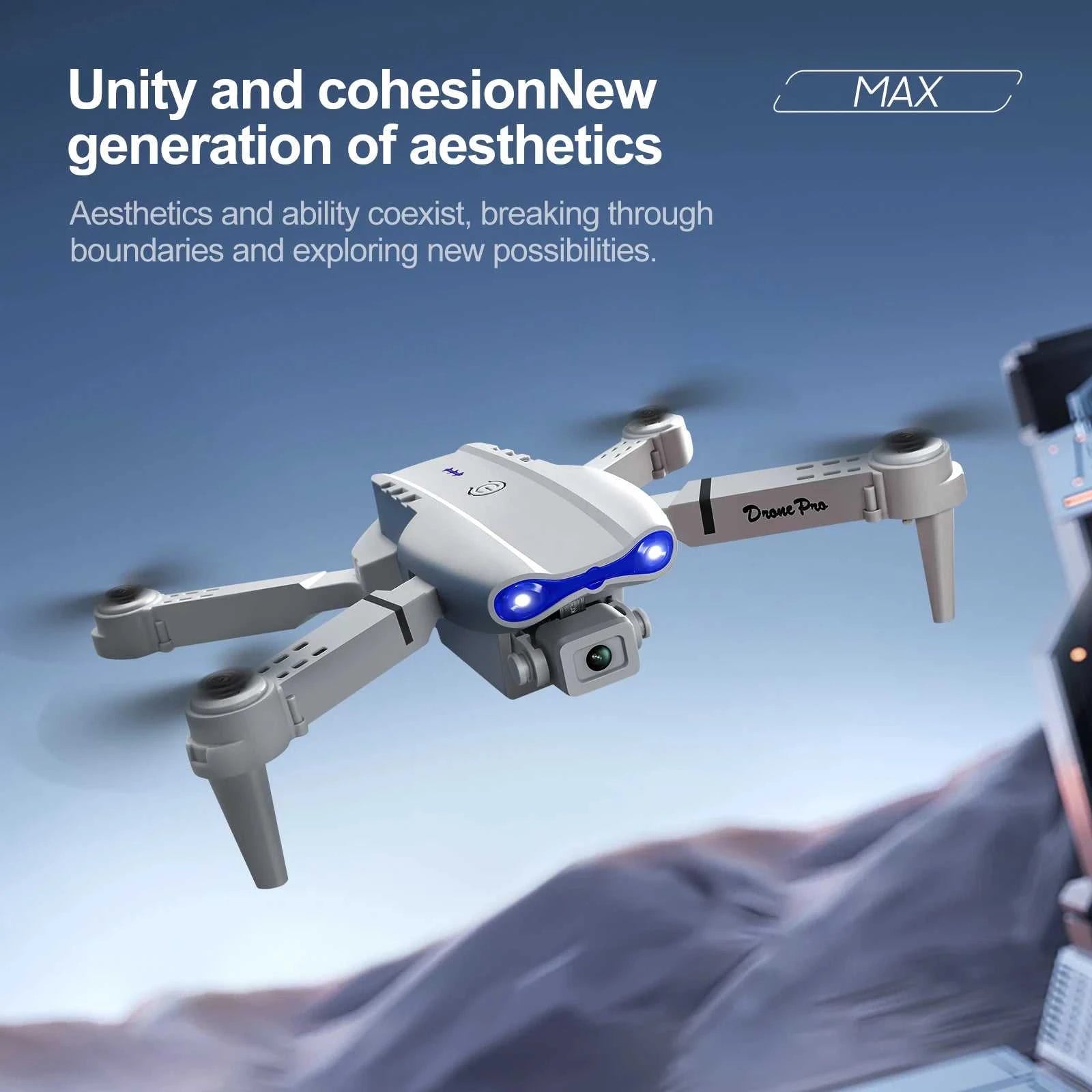2026 New original E88 Air With Screen-Controlled Lighting Mini Drone 4K Untal 2 Camera Optical Flow Remote Control Aircraft gift The jack market .AU The jack market .AU Drones $ 81 14:10#Black