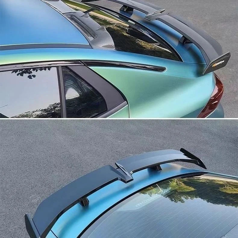 Universal Car modified butterfly shaped tail wing car bumper no perforated spoiler GT Apply to all Car parts factory direct sale