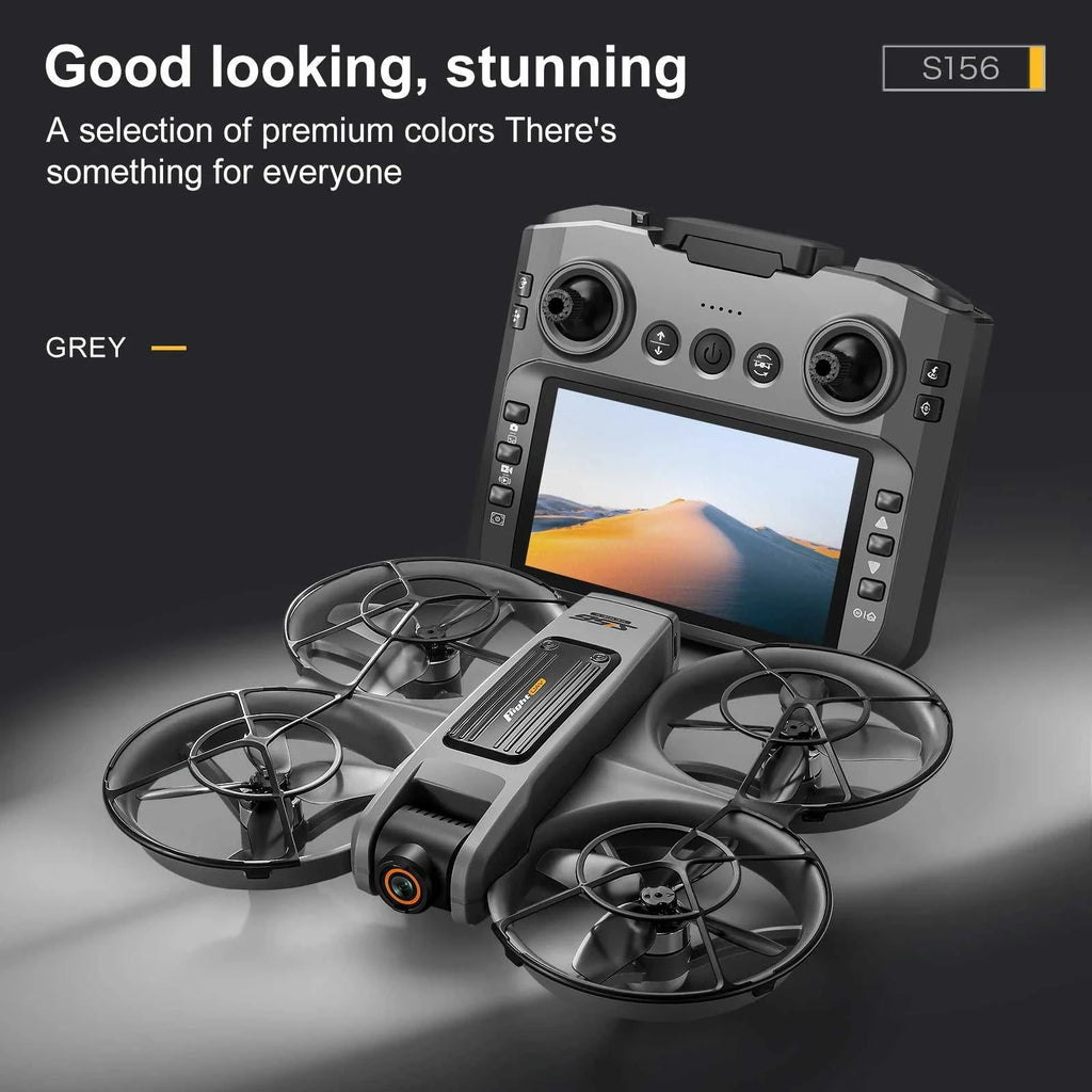 2025 New S156 Drone with Screen Brushless Optical Stream Positioning Quadcopter with Camera FPV Traverser Novice Toy Airplane The jack market .AU The jack market .AU $ 127 14:29#Black