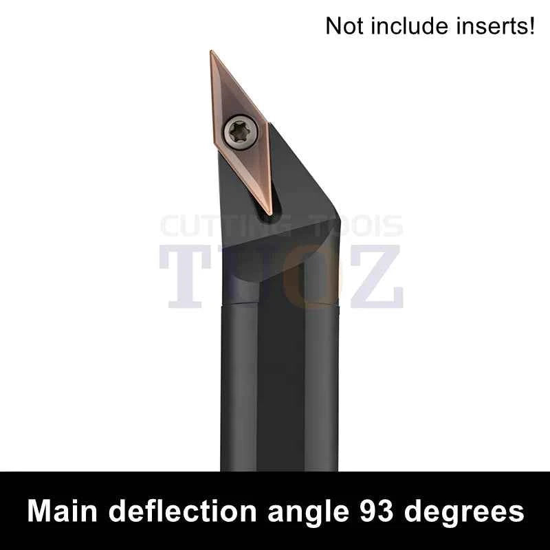 TUOZ CNC Lathe Tool Holder - Precision SVJCR for S10K-S20R Inserts, Enhanced Turning Performance