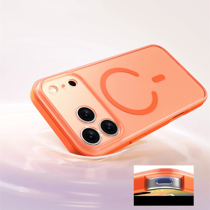 Frosted Translucent MagSafe Matte Case for iPhone 17 | Sleek Design & Wireless Charging