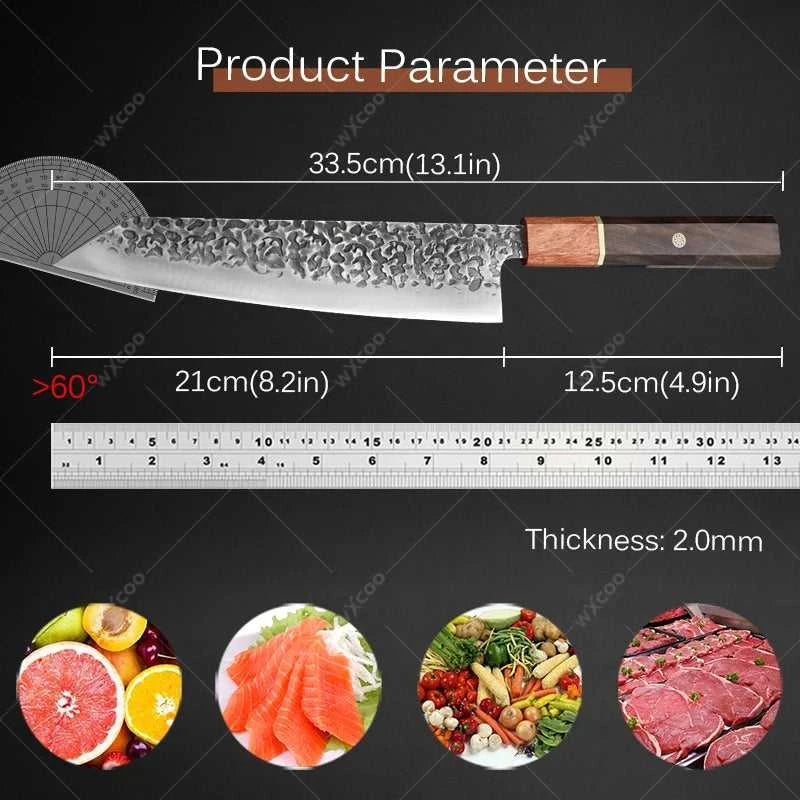 High Hardness Japanese Chef Knife Professional Kitchen Meat Cleaver Stainless Steel Kitchen Vegetable Slicing Knife with Box The jack market .AU The jack market .AU Home $ 53 14:10#without box