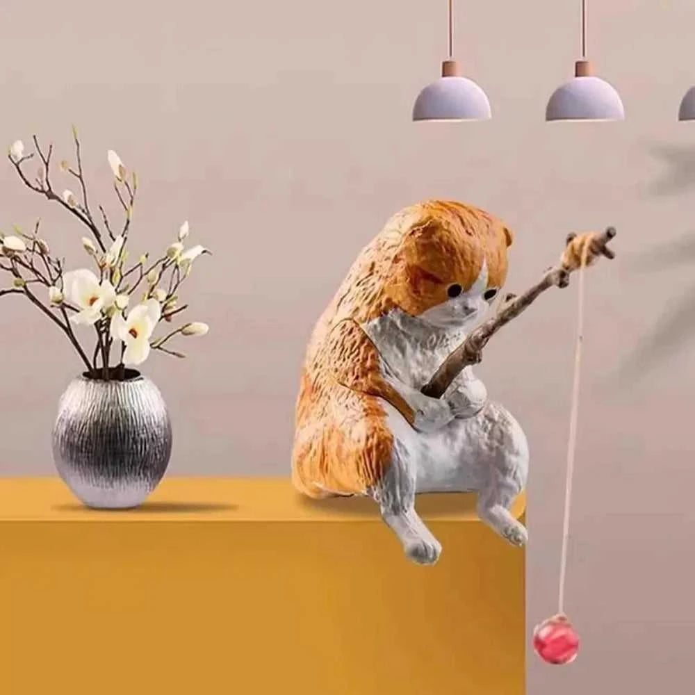 Fish Tank Fishing Cat Hanging Creative Landscape Office Ornaments Fishing Fun Mini Decorative Micro-Landscape The jack market .AU The jack market .AU Fishing Gear $ 21 14:29