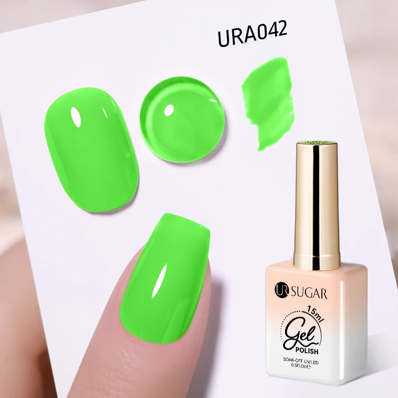 UR SUGAR 15ml  Autumn Winter Red Cat Magnetic Gel Nail Polish White Dopamine Nail Sparkling Glitter Soak Off UV LED for Manicure