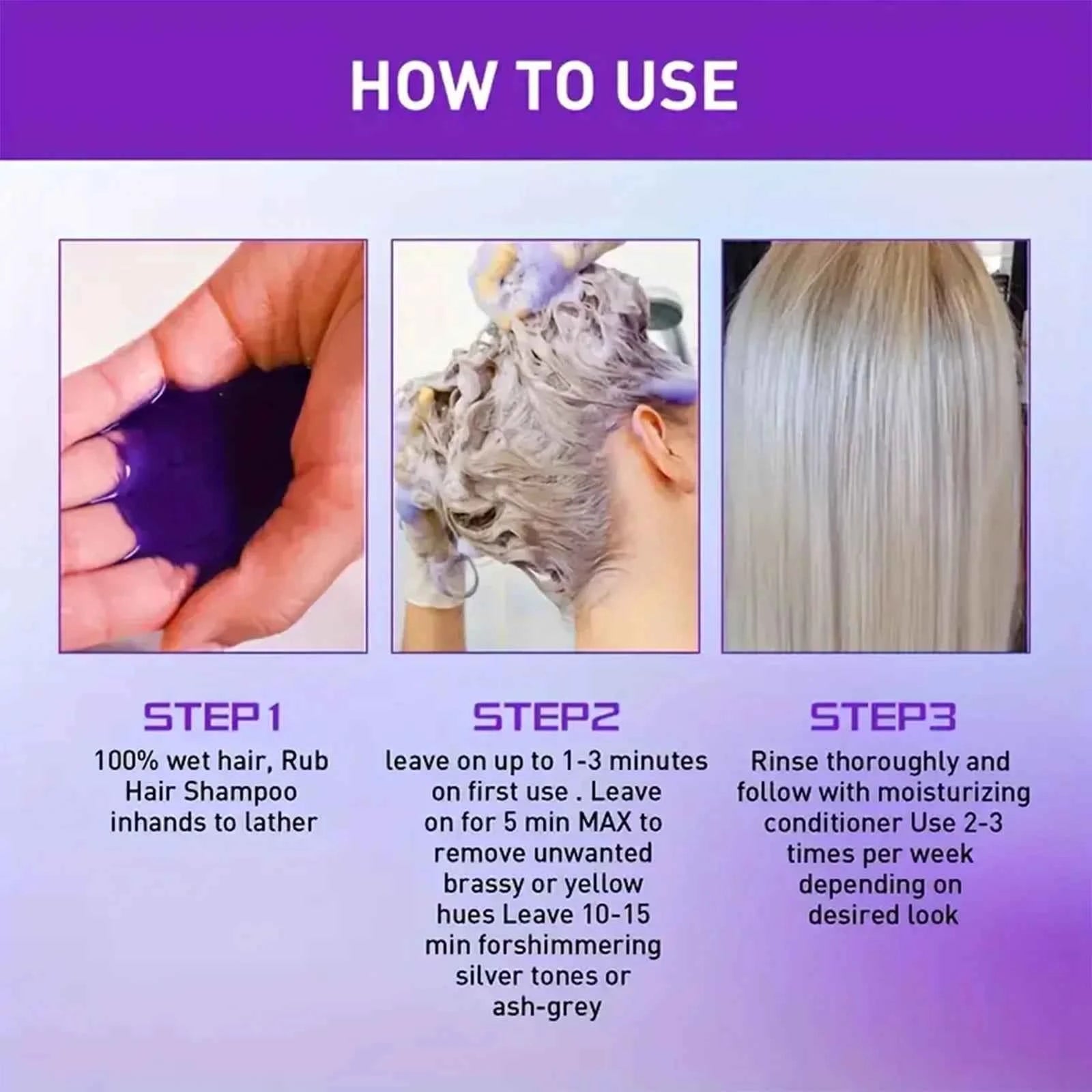 Purple Keratin Hair Mask - 5-Second Repair for Damaged Curly Hair - Smoothing & Nourishing Treatment