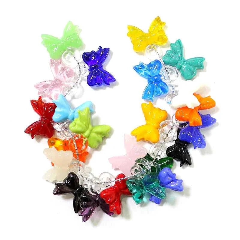 2pcs 23mm Colorful Mini Glass Bow Charms Cute Bowknot Pendant DIY Craft Supplies Perfect Festival Party Gift for Handmade Lovers The jack market .AU The jack market .AU Home $ 22 14:351074#HDJ-265;200007763:201336100;5:200000990#about 2.3x1.7cm 2pcs