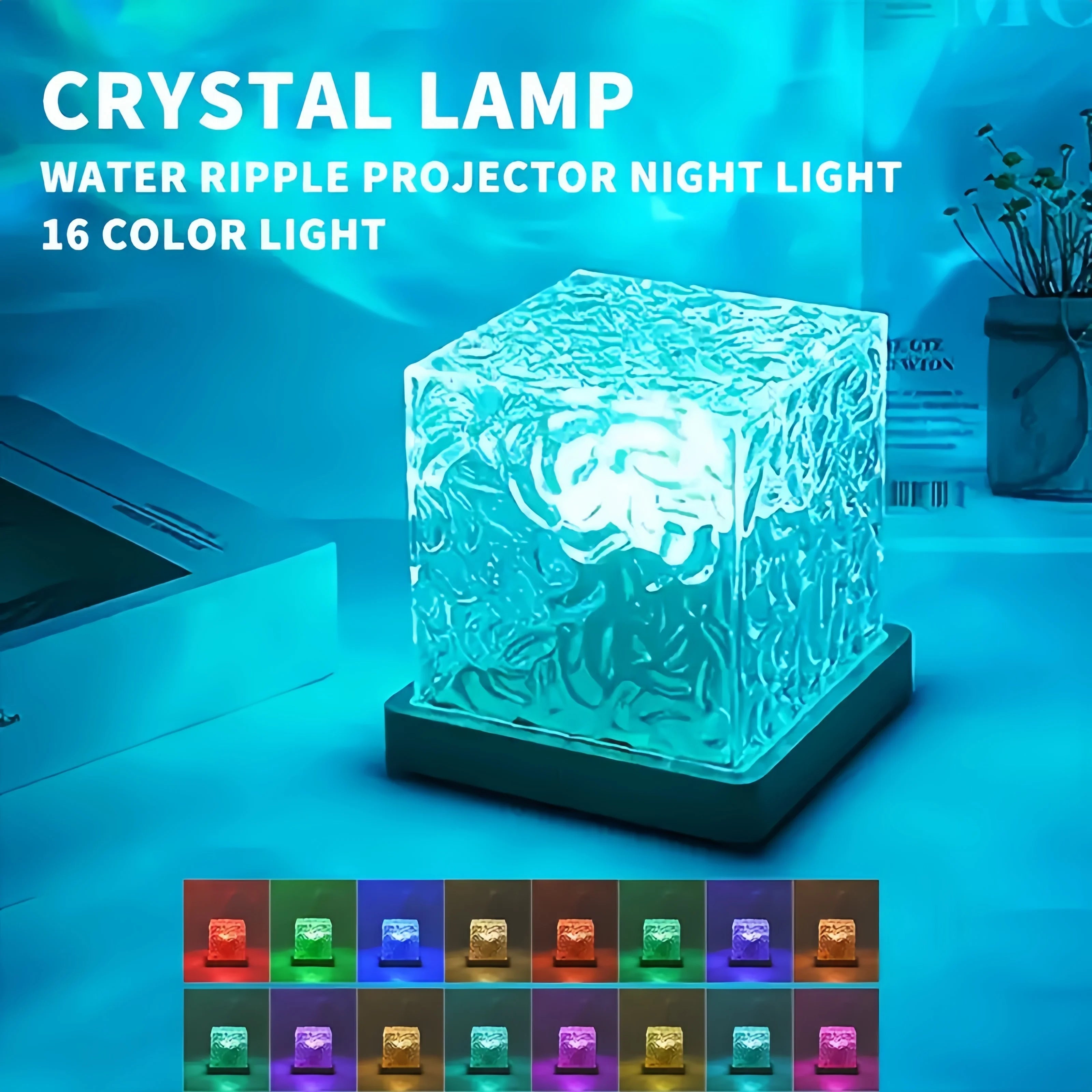 16Colors Ocean Wave Aurora Projector Light Touch LED Night Light Remote Dimmable Auto Rotating USB Powered Gift Party Decoration - Jack market 1988Jack Market 1988