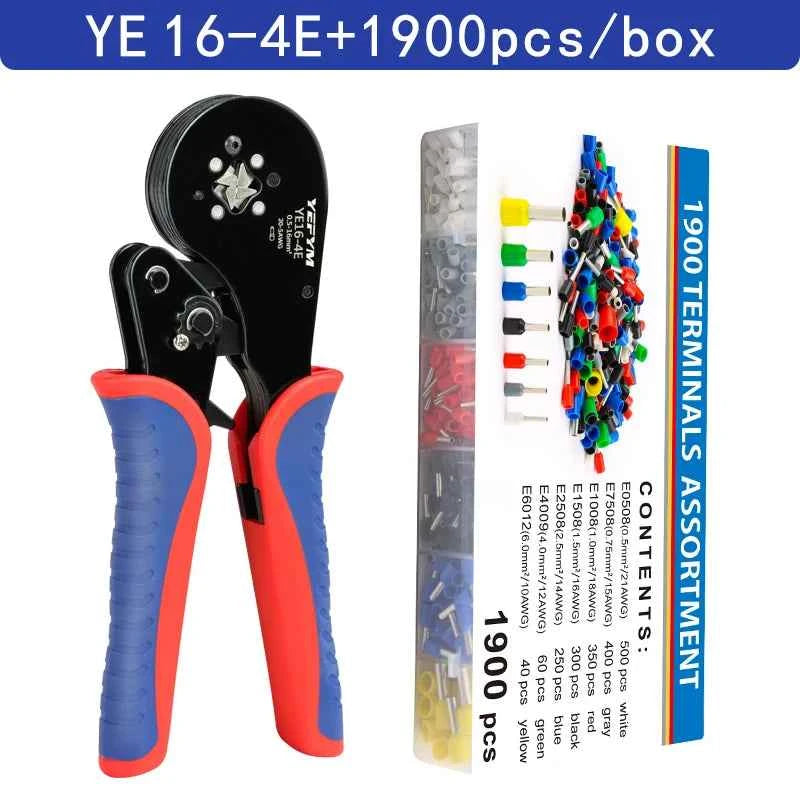 HSC8 Crimping Pliers - Versatile Wire Crimper for Ferrule Sleeves & Tubular Terminals