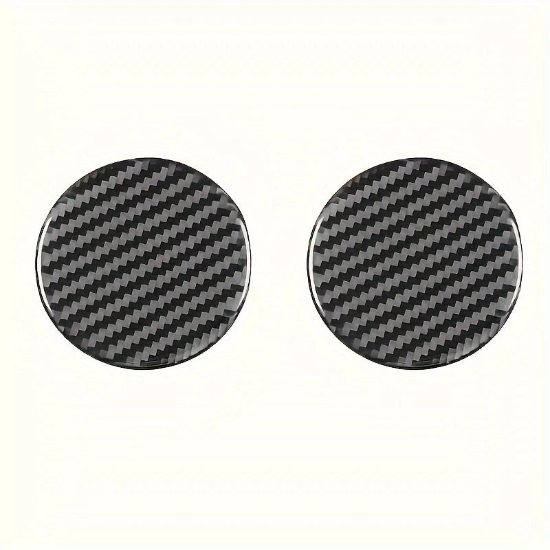 2PCS Car Cup Holder Mats, Additions for Vehicle Interior Decoration, Easy to Maintain, Non-Slip, Long-Lasting, Fits Most Sizes