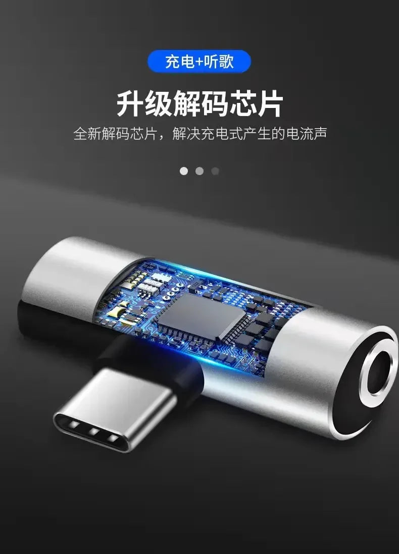 Type-C To 3.5mm Jack Converter Earphone Audio Adapter Cable for Phones with Analog Signals Headphone Aux Cable Type C Adapter