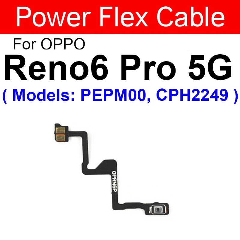 OPPO Power Volume Flex Cable - Durable Replacement for Reno 5, 6, Pro Plus, 6 Lite, 4G & 5G