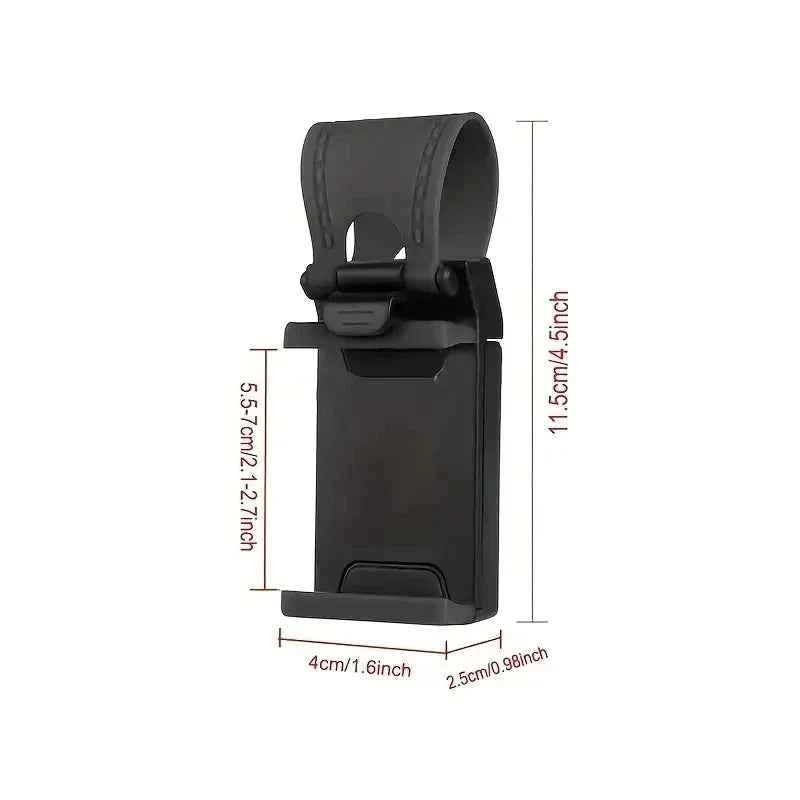 Universal Car Steering Wheel Phone Holder Hook Mount Navigation Mobile Phone Bracket Support in Car for iPhone Xiaomi Samsung