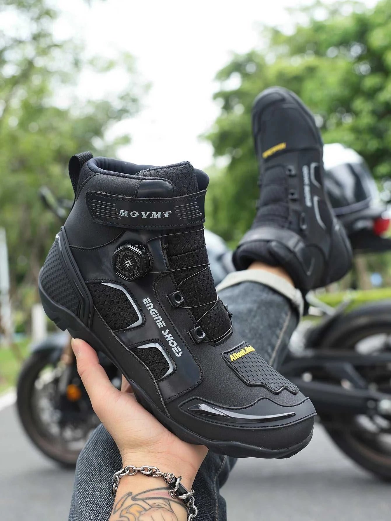 Motorcycle Riding Shoes Men's Breathable Leather Boots Casual Comfortable Slip-On Ankle Boots for Urban Cycling The jack market .AU The jack market .AU Step Up Your Style: Trendy Shoes for Every Occasion! $ 156 14:771#6068;200000124:200000899