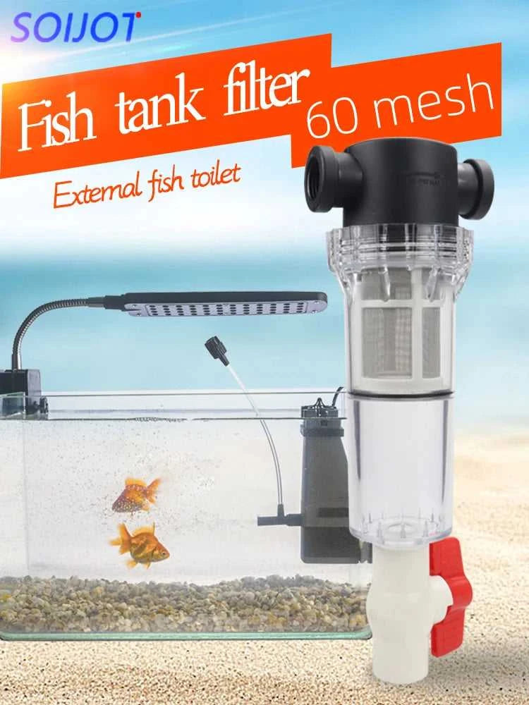 Fish tank fish toilet Full transparent fish waste collector Aquarium drainage collector Automatic cleaning filter The jack market .AU The jack market .AU Fishing Gear $ 41 14:193#0.75 inch Female F