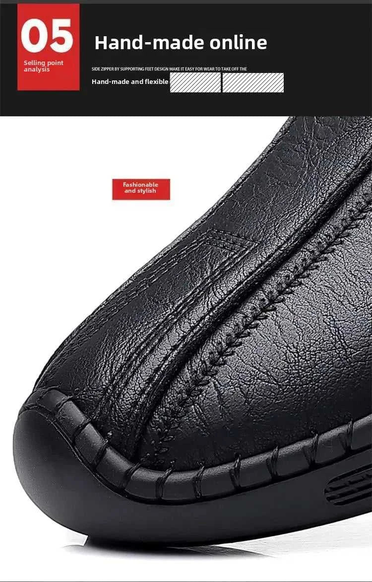 Men's Autumn Winter High Top Fleece Lined Casual Shoes Soft Bottom Breathable Versatile Slip Resistant Simple Style Leather Shoe The jack market .AU The jack market .AU Step Up Your Style: Trendy Shoes for Every Occasion! $ 63 14:173#Cotton shoes Black;200000124:200000364