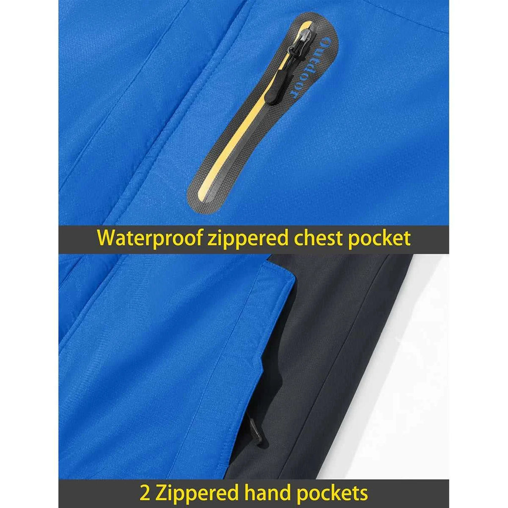 TACVASEN Men's Waterproof Ski Jacket Fleece Lining Warmth Parka Winter Snow Working Outdoors Hooded Coat Rain Shell Windbreaker The jack market .AU The jack market .AU Men Fashion $ 76 14:771#Blue;5:361385#CN 4XL (US L)