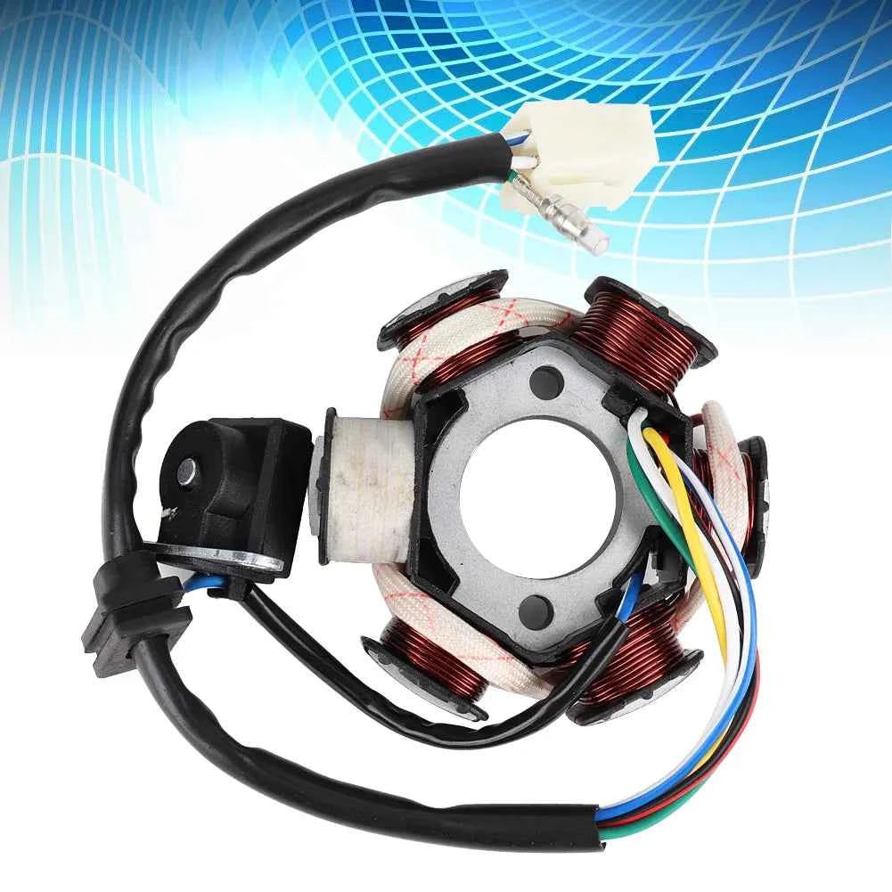 6‑coil 5‑wire Magneto Stator Coil Fit for 50cc 70cc 90cc 110cc 125cc ATV Go Kart Generator Magneto Stator Coil Stator Coil