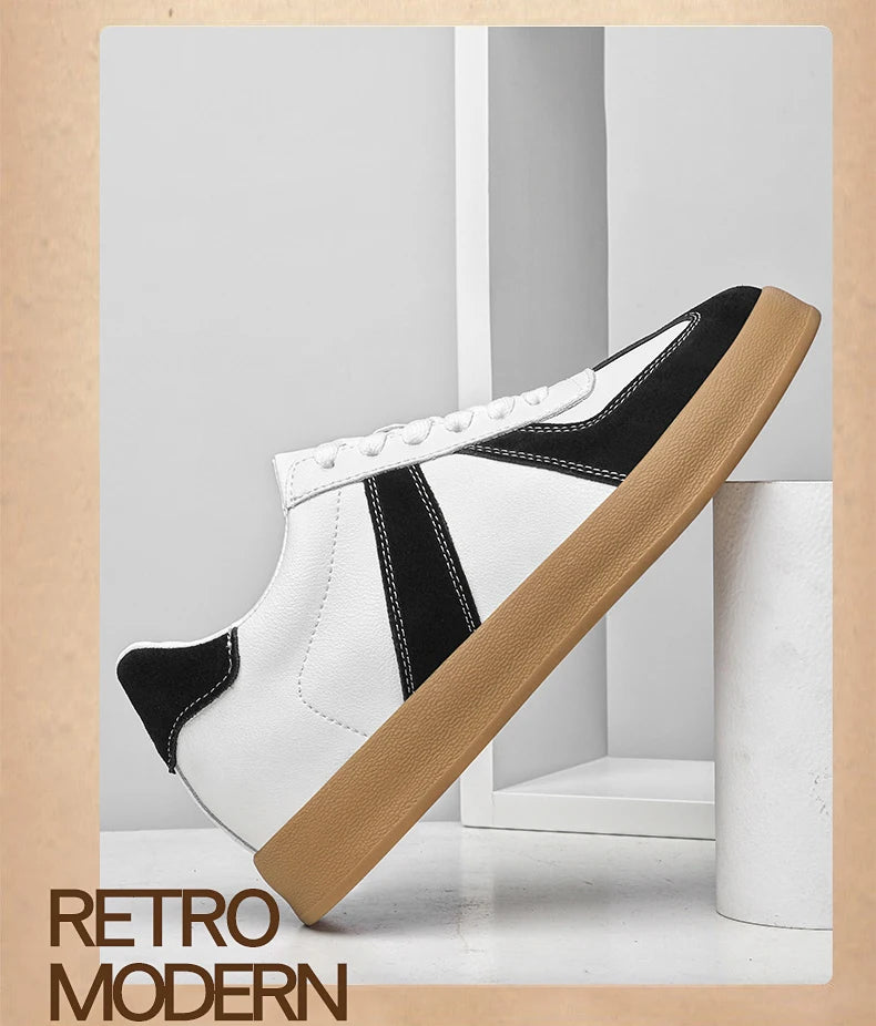 Men Women Genuine Leather Casual Elevator Shoes Leisure Sneakers Sports Zapatos Mujer Men's Height Increasing Shoes Tennis Shoes