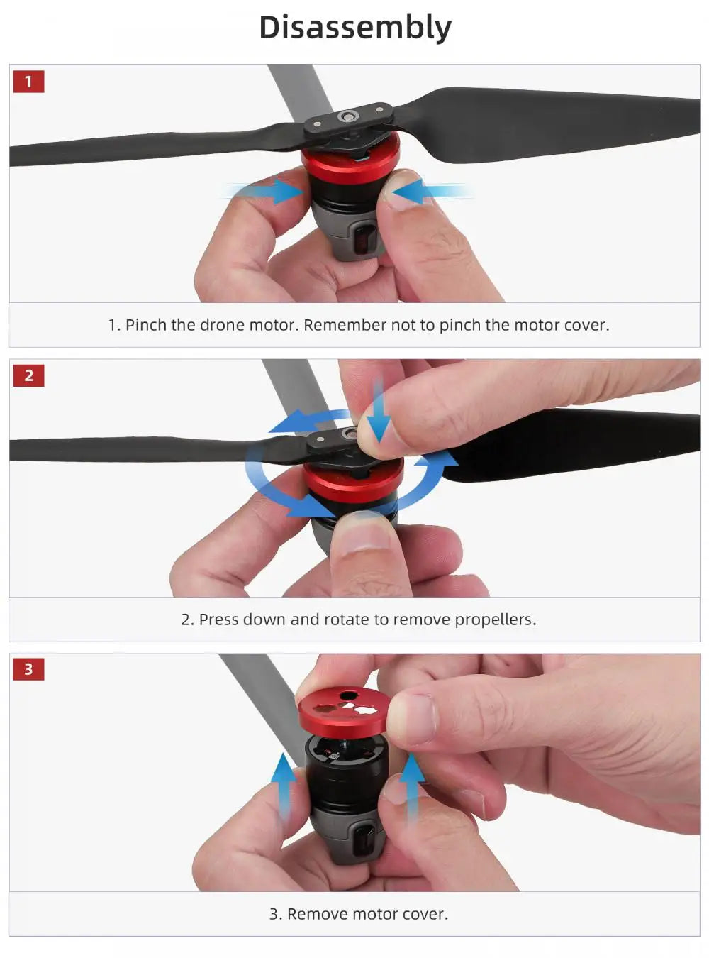 Motor Protective Cover for DJI Air 3S/Air 3/Mavic 3 Series Propeller Motor Protection Dust-proof Cover Drone Accessories