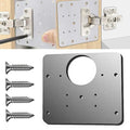 Stainless Steel Kitchen Cabinet Hinge Repair Plate Silver with 4 Screws Furniture Drawer Hinge Fixing Plate Easy to install The jack market .AU The jack market .AU Home $ 50 <none>