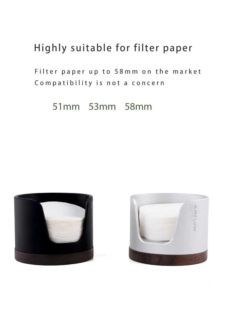 AIRFLOW Coffe Coffee Filter Paper Storage Box 51/53/58mm Round Filter Paper Holder Mocha Pot Filter Paper Dust-proof Storage Box The jack market .AU The jack market .AU $ 49 14:193#Silver
