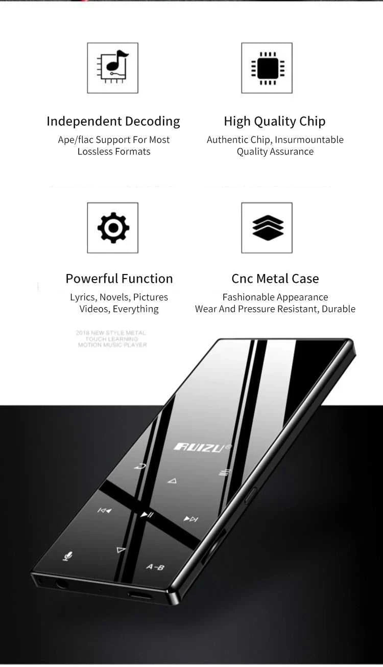 Bluetooth Music MP3 RUIZU D29 MP3 Player Portable Audio 8GB Music Player with Built-in Speaker Support FM,Recording,E-Book The jack market .AU The jack market .AU Accessories Electronics $ 85 14:193#blk;200001303:3860