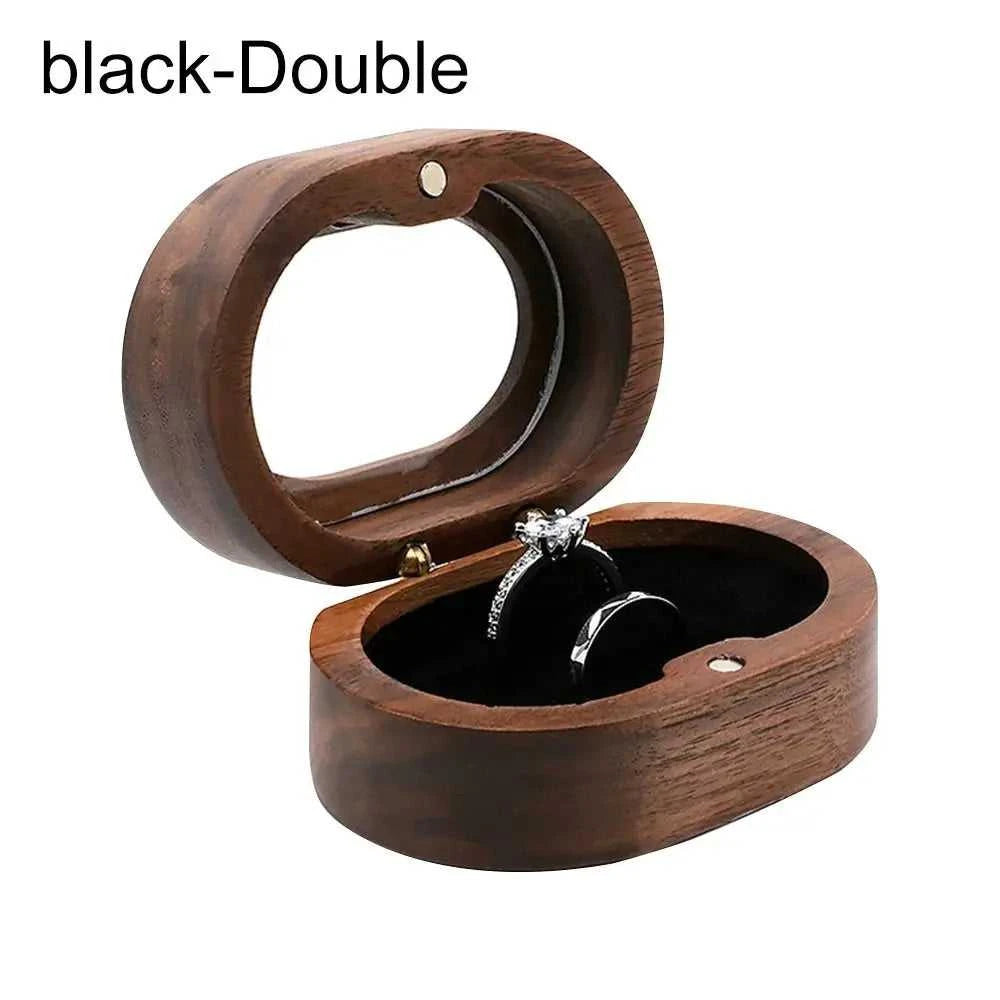 Retro Oval Wooden Jewelry Box Lover Ring Display Box Engagement Wedding Couples Ring Storage Holder Love Gift The jack market .AU The jack market .AU Jewellery & Chains $ 51 14:29#black;5:200004182#Double