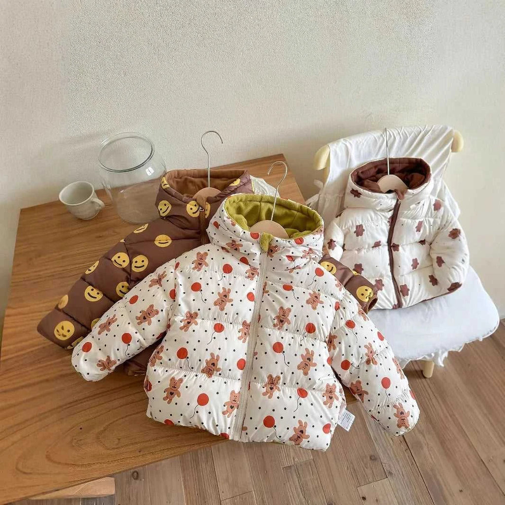 New Double-sided Down Cotton Jacket with Hooded Jacket for Children's Thickened Plush Children's Short Jacket The jack market .AU The jack market .AU Mum & Kids: Essential Products for Every Family $ 52 14:771#1;200000463:200004188