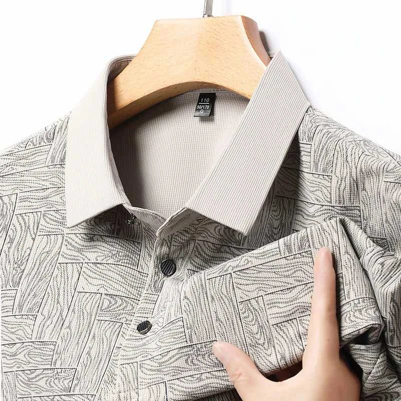 2024 Summer New Men's Business Print Short Sleeved POLO Shirt Comfortable and Cool Casual Fashion T-shirt The jack market .AU The jack market .AU Men Fashion $ 30 14:350852;5:4182