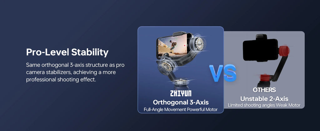 ZHIYUN Official SMOOTH 5S AI Smartphone Gimbal 3-Axis Gimbals Fill Light Phone Stabilizer for iPhone 15 Pro Max Android