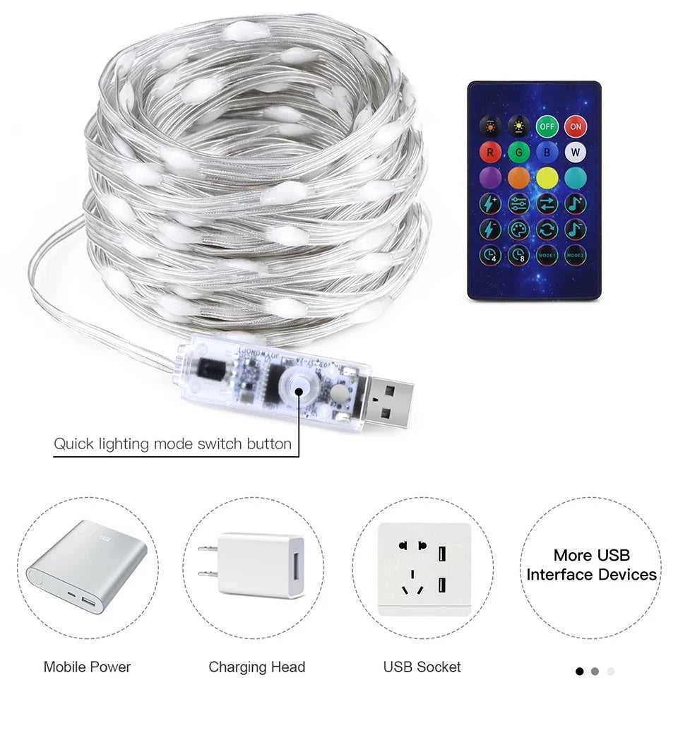 10M/20M Programmable USB 5V LED Light Neon Strip Smart Bluetooth Addressable WS2812 RGBIC Fairy String Light For Christmas Decor The jack market .AU The jack market .AU Home $ 51 136:200002572#5M-50LEDS