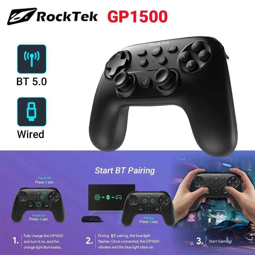 RockTek GP1500 Bluetooth and Wired Dual Mode Gamepad The jack market .AU The jack market .AU Accessories Electronics $ 107 14:94;200007763:201336100