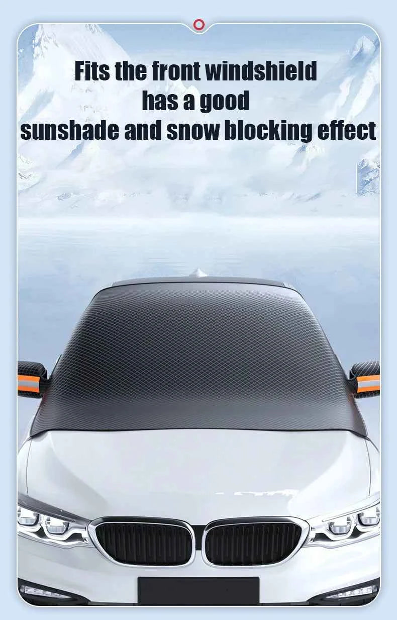 Magnetic Car Front Windscreen Cover Automobile Sunshade Windshield Snow Sun Shade Waterproof Exterior Covers Accessories