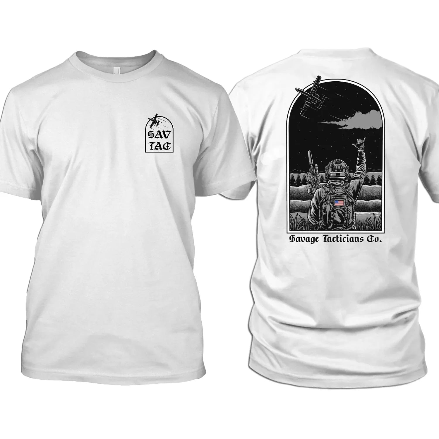 Men Clothes Fashion Tactical T-Shirts Streetwear 100% Cotton Loose Tops Breathable Soft Tee Military Enthusiast