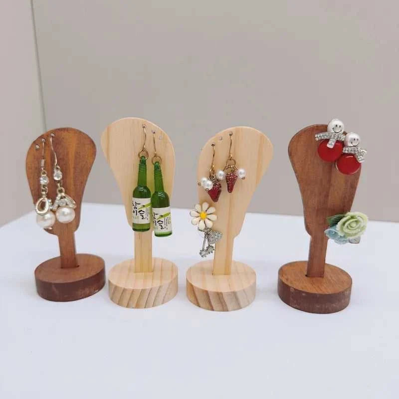 2Pcs Jewelry Display Rack Ears Shape Stand Show Charms Universal Professional Showcase Boutique Set Earrings Shelf The jack market .AU The jack market .AU Jewellery & Chains $ 47 14:29#2pcs log wood