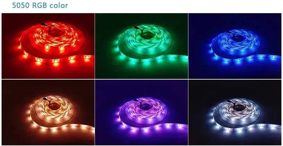 LED Strip DC 12V SMD 5050 Flexible Diode Ribbon Tape RGB 2835 Waterproof LED Light WIFI Remote Controller Works With Alexa Room The jack market .AU The jack market .AU Home $ 71 136:201455535#WIFI Controller Set;14:29#Non-Waterproof;200007763:201336104;249:200006306#SMD 5050;380:202452907#15m