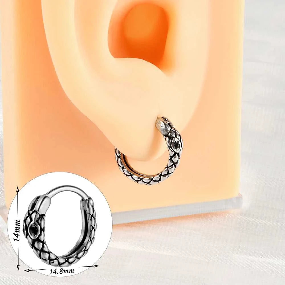 1PC Surgical Steel Retro Irregular Ear Stud Punk Style Cross Twine Snake Ear Cartilage Earrings Body Piercing Jewelry The jack market .AU The jack market .AU Jewellery & Chains $ 47 200000783:29#1PC;200001034:361187#Style 4