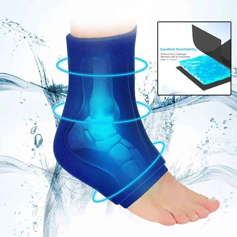CoolRelief Gel Foot Pack - Reusable Hot/Cold Therapy for Ankle Pain Relief