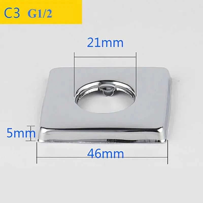 2PCS Stainless Steel Water Pipe Connector G1/2 Faucet Decorative Cover Heighten Panel Shower Kitchen Tap Accessories The jack market .AU The jack market .AU Home $ 60 14:175#C7-2pcs