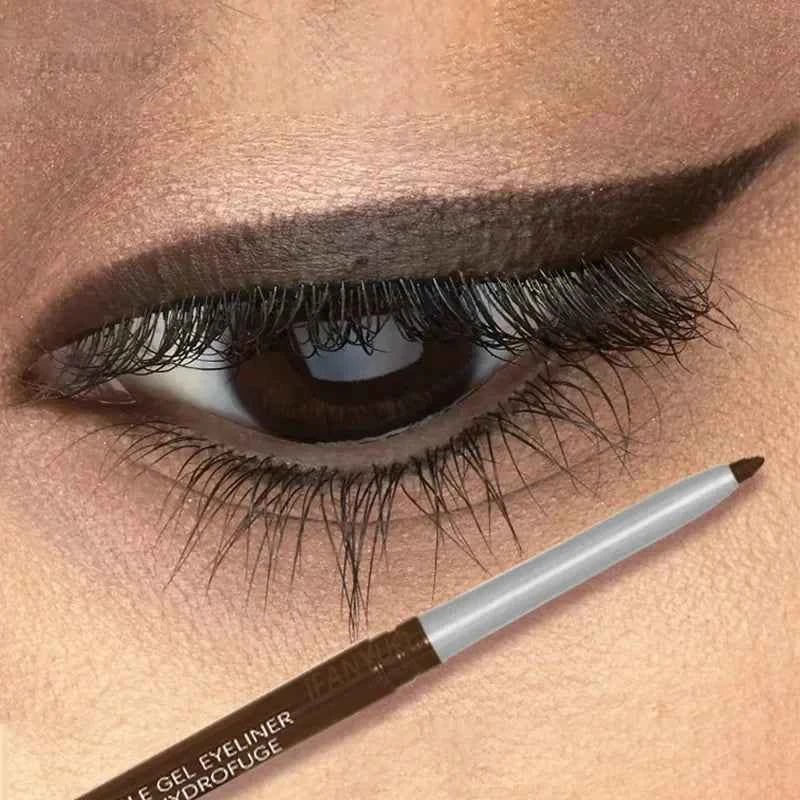 Strong Black Long-lasting Waterproof Gel Eyeliner Pencil Smooth Quick-drying Easy Color Glue Eyeliner Pen Eye Makeup Cosmetics
