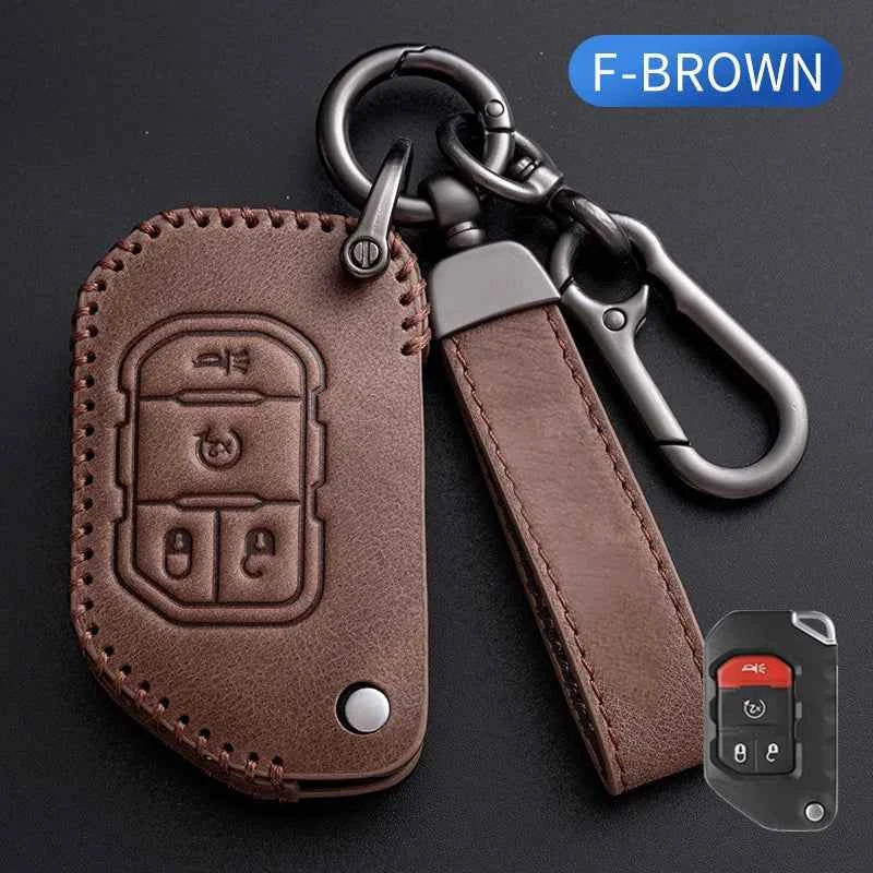 2 4 Buttons Remote Car Key Case Cover for Jeep Wrangler JL JK JLU XD 2018-2022 Shell Fob Protector Holder Keychain Accessories