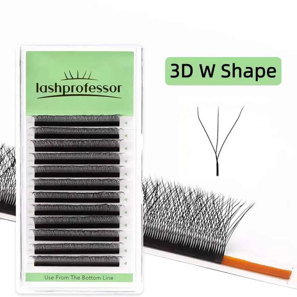 Lashprofessor 3D Spike Lashes - YY Shaped Faux Mink Premade Volume Fans for Luscious, Fairy-Like Eyes