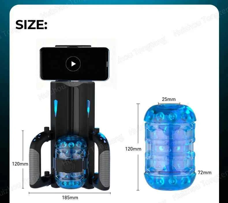 Easylove King Automatic Quickshot Male Masturbator Cup Electric Penis Stroking Telescopic Cock Stroker Auto Pocket Pussy Sleeve