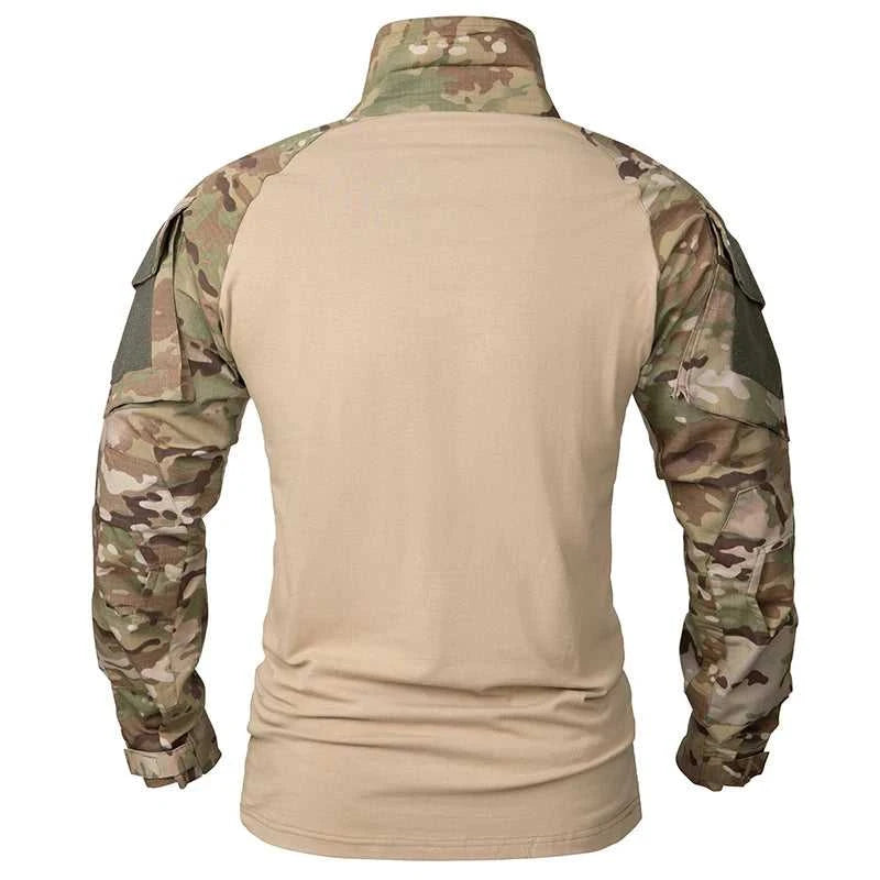 Men's Camouflage Tactical Shirt 1/4 Zip Long Sleeve Combat T Shirt Cotton Camo Uniform Airsoft Shirts The jack market .AU The jack market .AU Men Fashion $ 48 14:365458#CP;5:4182#CN XXL