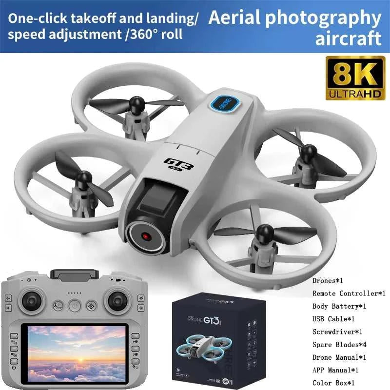 NEW GT3 GPS Drone with 8K HD Dual Cameras 180° FPV 5G WIFI Brushless Motors Intelligence Obstacle Avoidance Foldable Quadcopters The jack market .AU The jack market .AU Drones $ 77 14:29#GT3-6K-Grey-1B