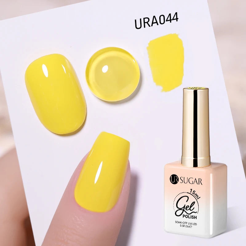 UR SUGAR 15ml  Autumn Winter Red Cat Magnetic Gel Nail Polish White Dopamine Nail Sparkling Glitter Soak Off UV LED for Manicure